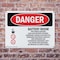 Signmission Battery Room Authorized Personnel Only Danger Sign, Plastic, 10in W x 7in L, 2PK OS-2PACK-DS-P-710-L-1842 - alternate 7